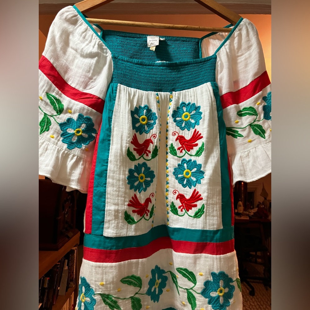 Anthropologie embroidered tunic